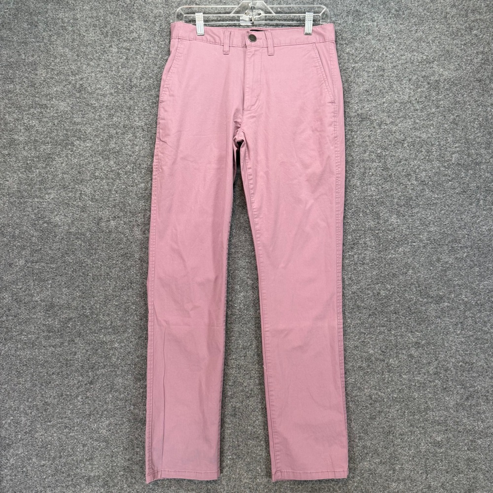 RVCA Chino Pants Mens 29 Pink Slim Fit Daggers Skate Surf Casual Trousers
